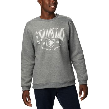 Columbia Sweater Heren, Hart Mountain Graphic Grijs, 12OQLETIZ